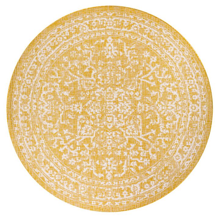 Malta Bohemian Medallion Textured Weave Area Rug