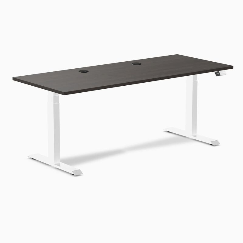 Desky Dual Laminate Sit Stand Desk image number 0