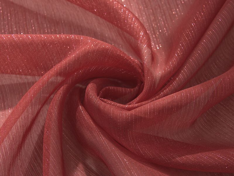 Ramallah Lonnie Grommet Curtain Panel - 54x90", Red