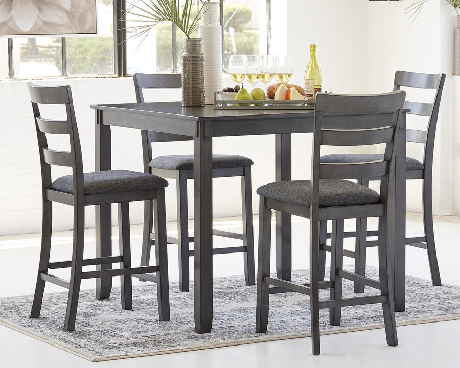 Bridson Counter Height Dining Table and Bar Stools, Set of 5