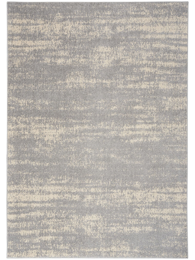 Nourison Essentials NRE03 Gray/Beige 4' x 6' Rug