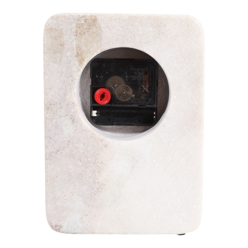 7x4" Marble Clock With Brass image number 3