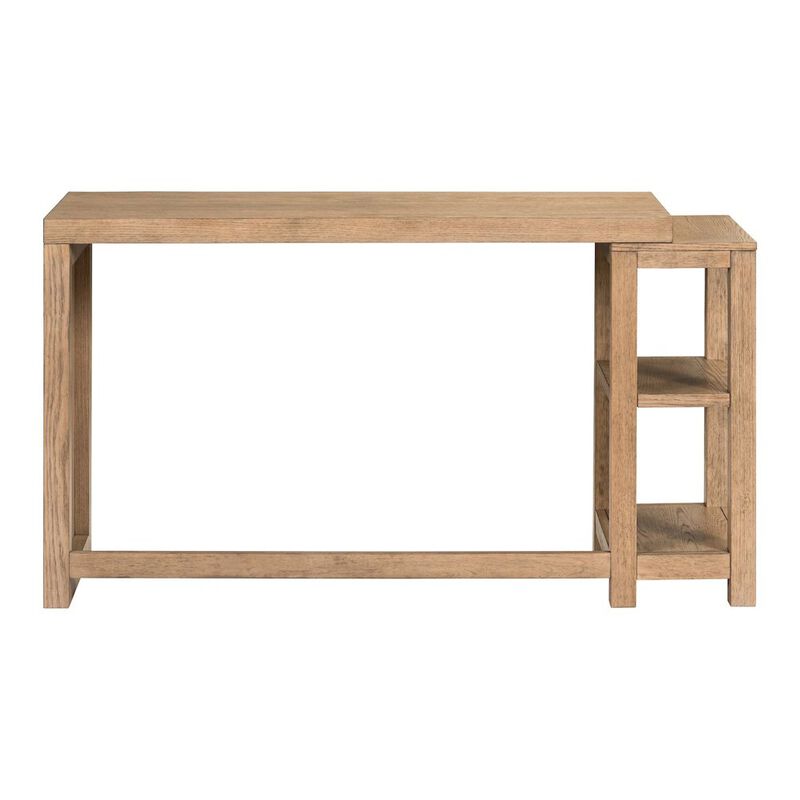 Liberty Furniture 3 Piece Living Room Set - Console Table Desk, 2 Upholstered Stools - Oak Wood image number 4