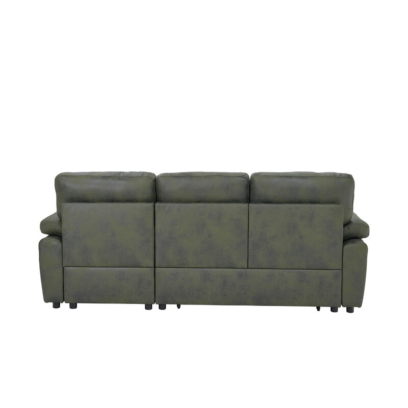 TATEUS  L-Shaped Pull-Out Sectional Sofa image number 7