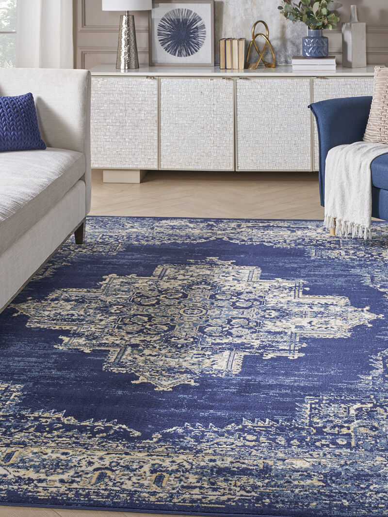 Grafix GRF14 Navy/Blue 7'10" x 9'10" Rug