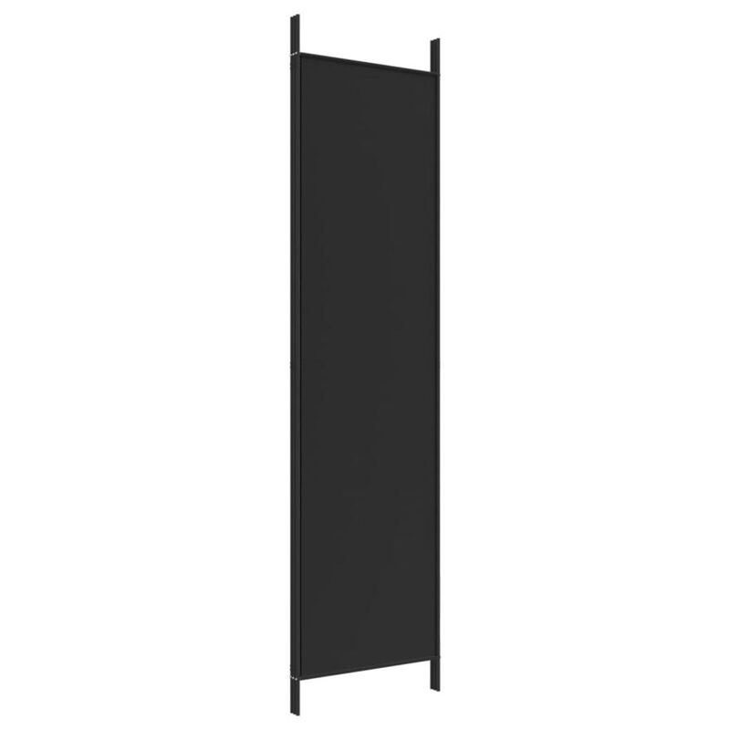 3-Panel Room Divider Black 59.1"x78.7" Fabric