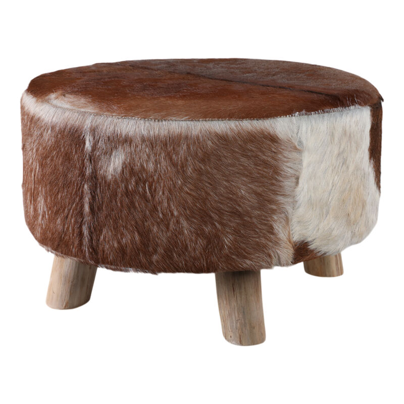 26x16 Cowhide Ottoman, Multi image number 1