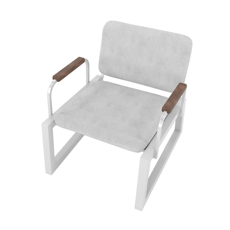 Whythe White Accent Chair
