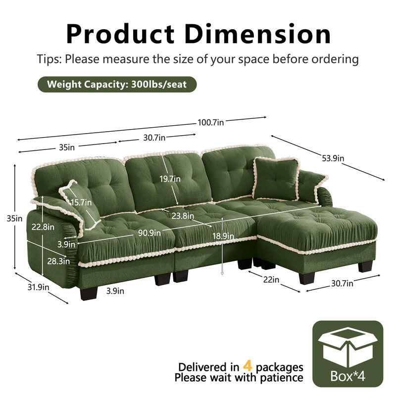 Zambal  L-Shaped Sectional Sofa image number 5