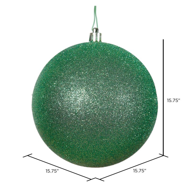Vickerman Green Glitter Ball Drilled Cap - image number 1