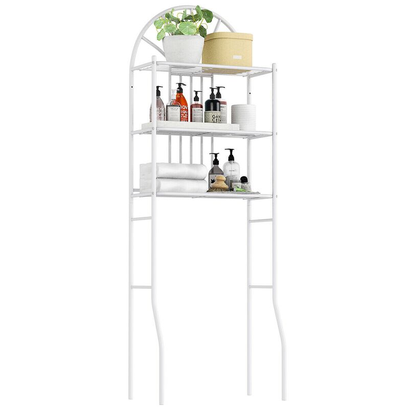 Bathroom Towel Storage Rack with 3 Shelves image number 5