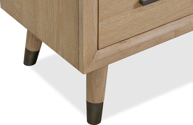 Franklin Three Drawer Two Door White Oak Sideboard in Au Natural
