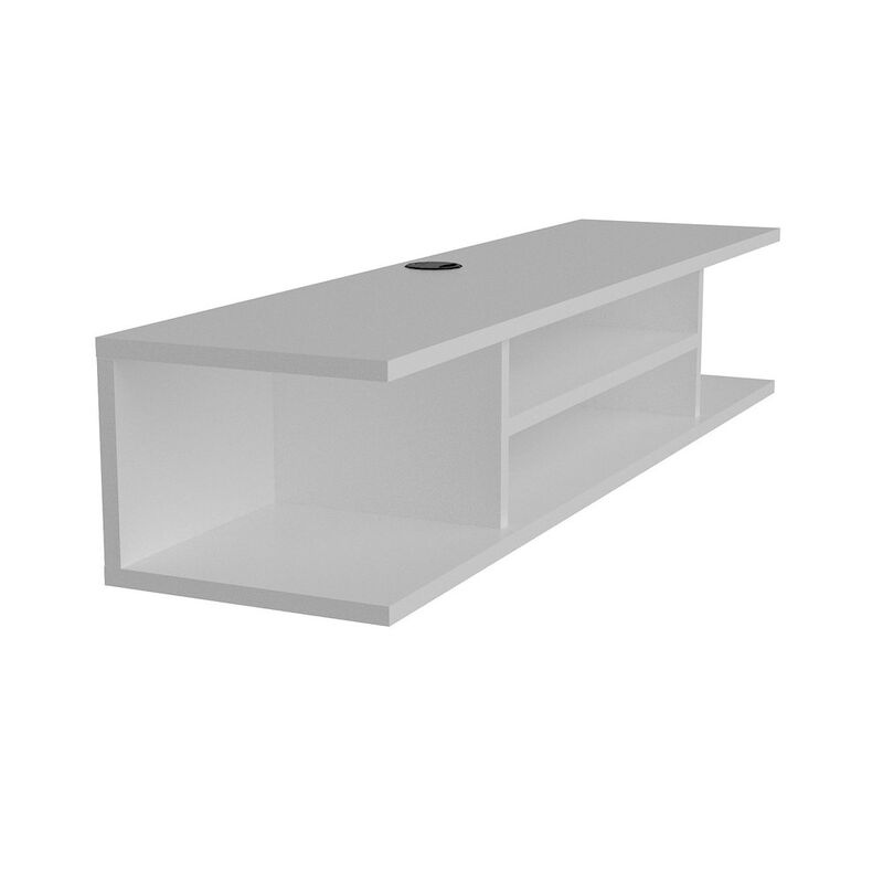 Decorotika Pivot Floating Tv Stand - White