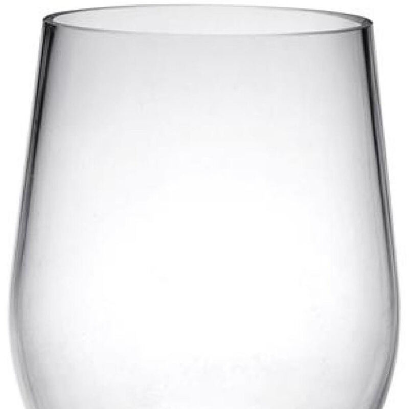 HomeRoots Set of Four Clear Tritan Plastic Stemmed All Purpose Wine Glass image number 2