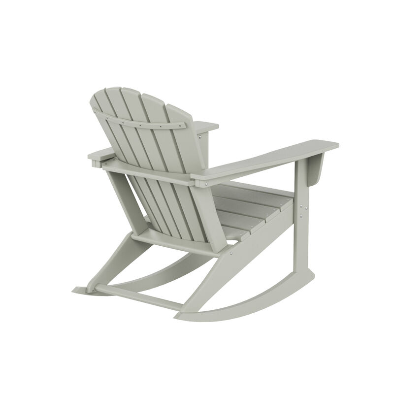 WestinTrends Outdoor Patio Adirondack Rocking Chair