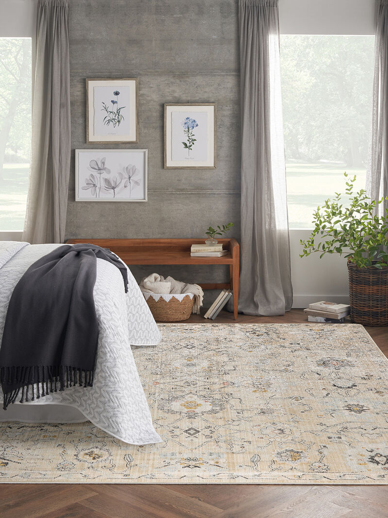 Oushak Home OUS01 Charcoal 9' x 12' Rug