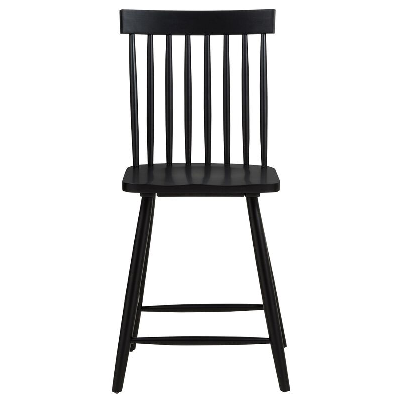 Andy Counter Height Chair Set of 2, Windsor Spindle Back, Wood image number 3
