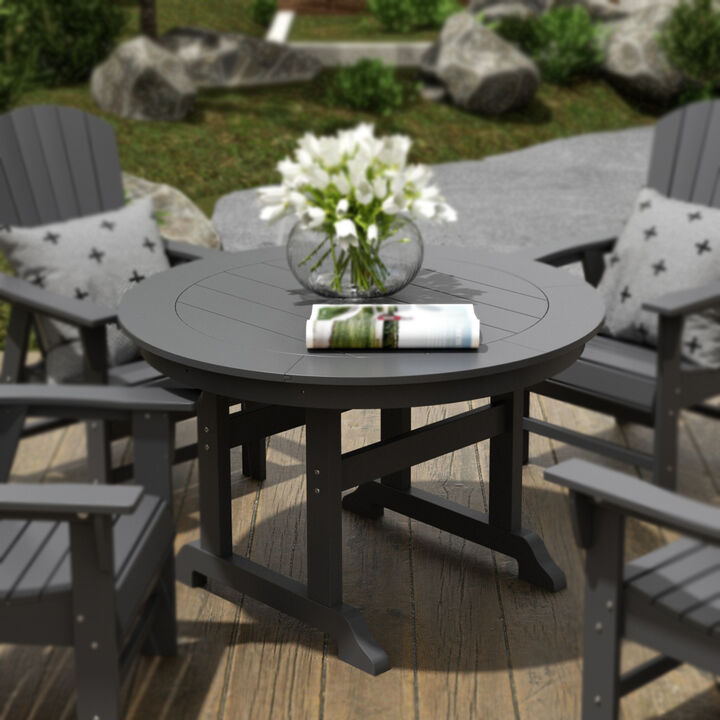 WestinTrends 47" Round Outdoor Patio Dining Table