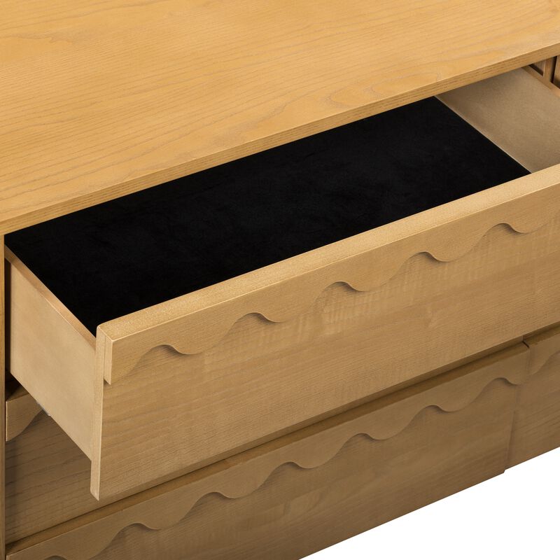 Oodle Walnut 6 Drawer Dresser image number 4