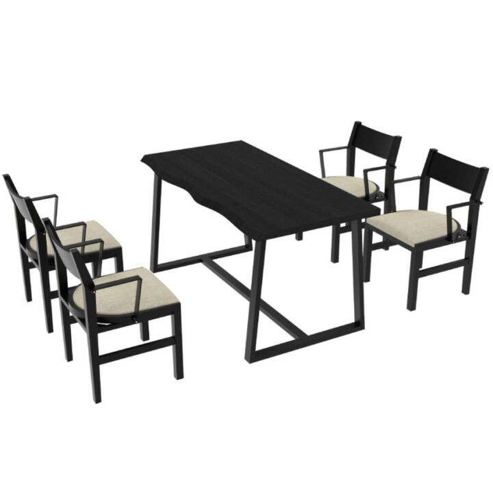 Hivvago 4-Person Dining Table Set with Chairs