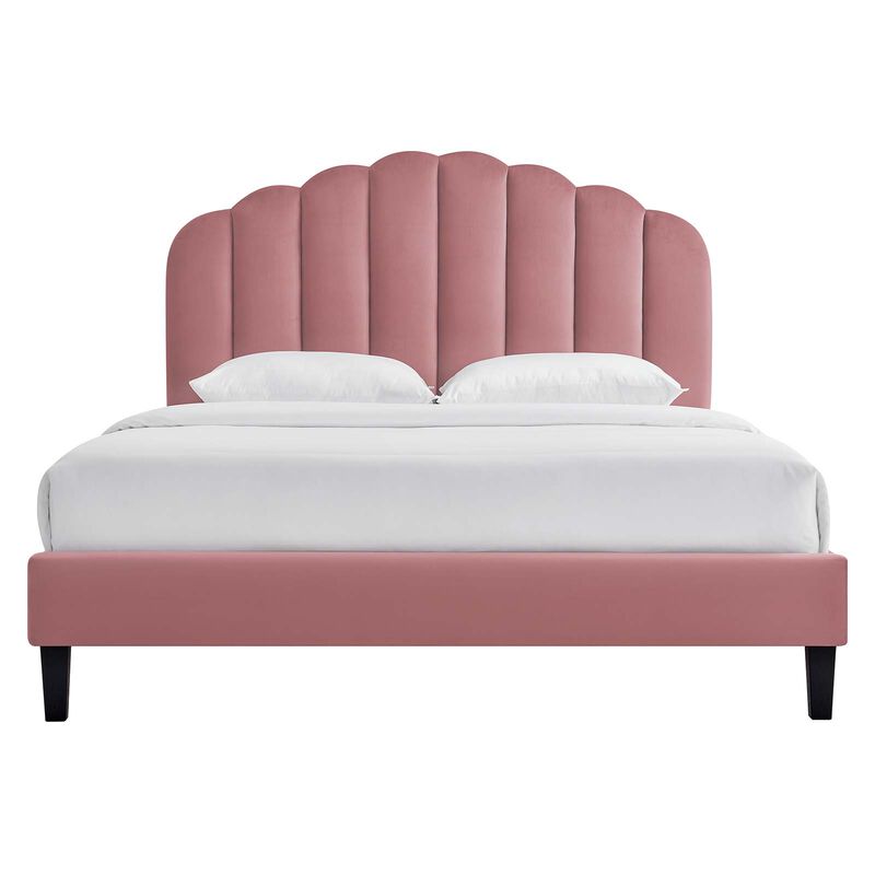 Modway - Daisy Performance Velvet Twin Platform Bed image number 2