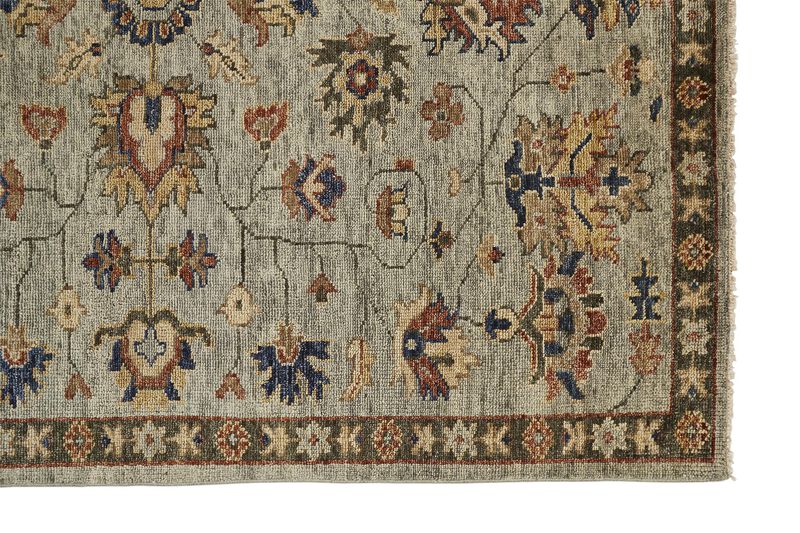 Carrington 6503F Gray/Gold/Red 5'6" x 8'6" Rug