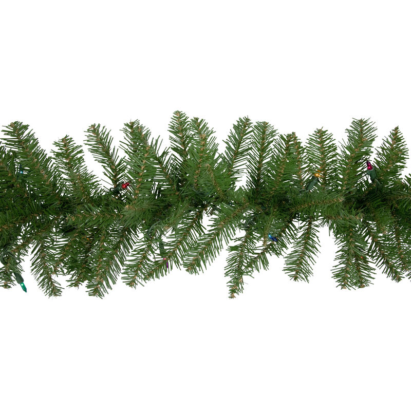 9' x 10 Pre-Lit Rockwood Pine Artificial Christmas Garland  Multi Lights image number 4