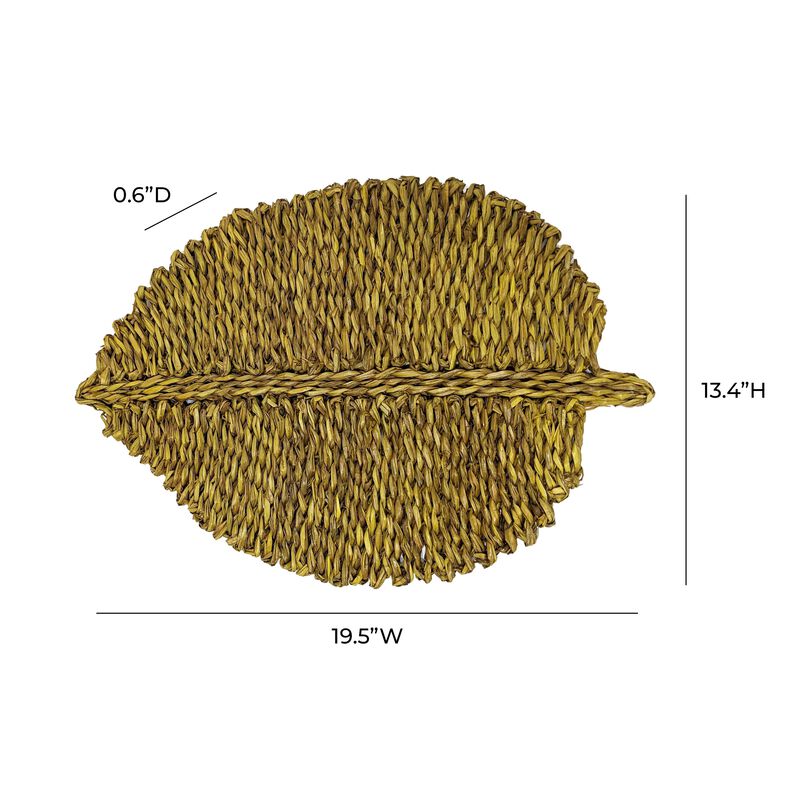 Leaf Natural Seagrass Placemat - Set of 4 image number 3