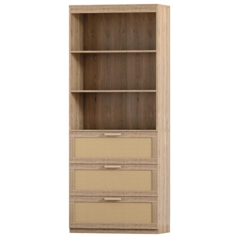Tall Storage Cabinet with Shelves & Doors for Space-Saving Organization in Home or Office