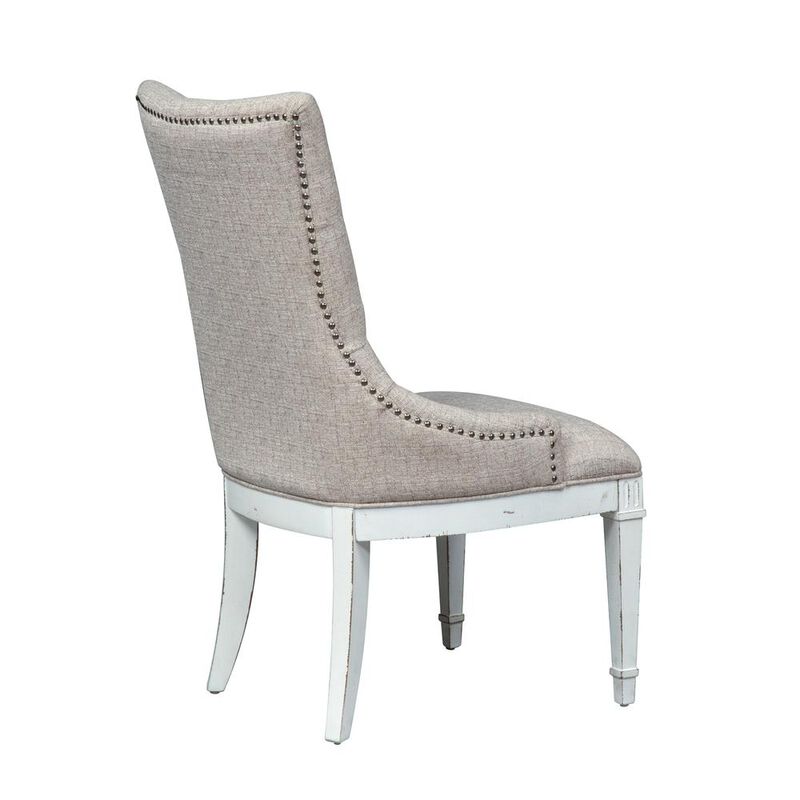 Liberty Furniture Abbey Park Hostess Chair-Set of 2 in Antique White image number 4