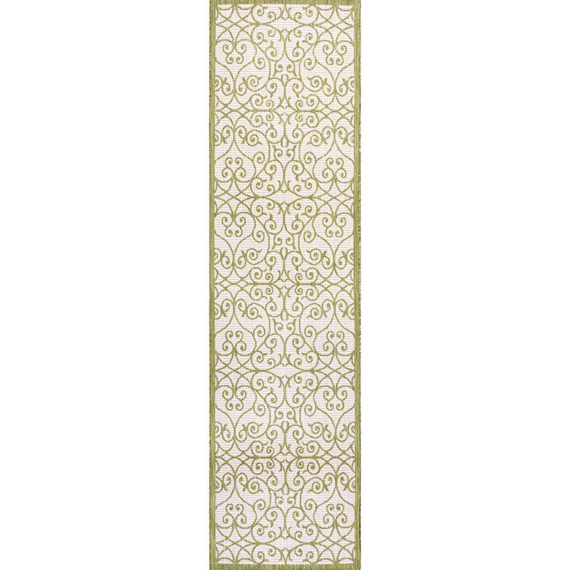 Madrid Vintage Filigree Textured Weave Indoor/Outdoor Area Rug