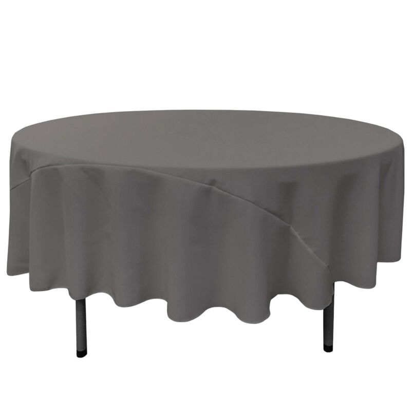 Round Polyester Poplin Tablecloth for Weddings, Parties and Banquet Use image number 0