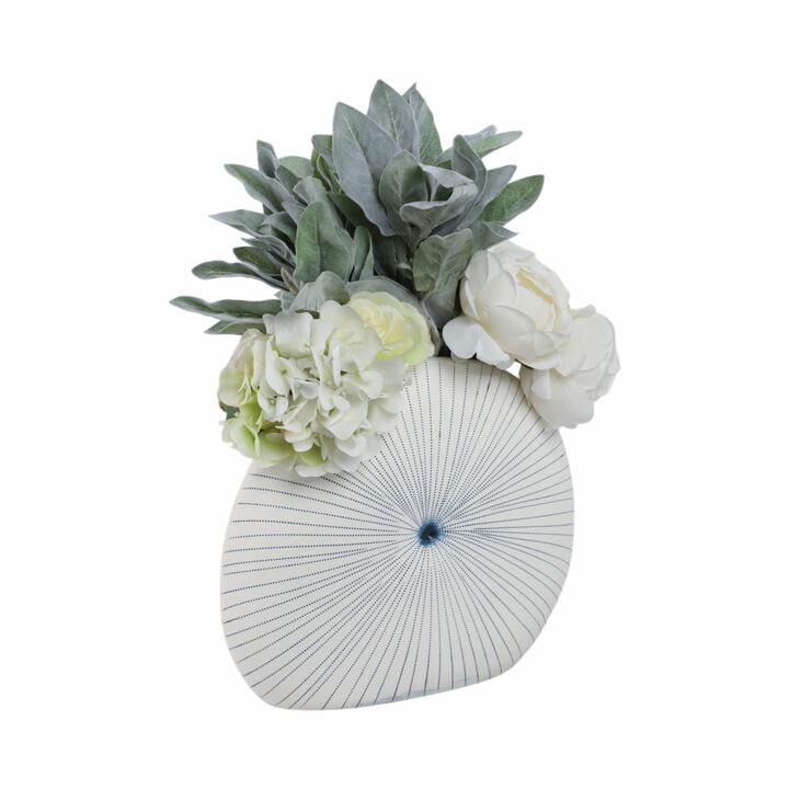 14x12" Round Dotted Shell Vase