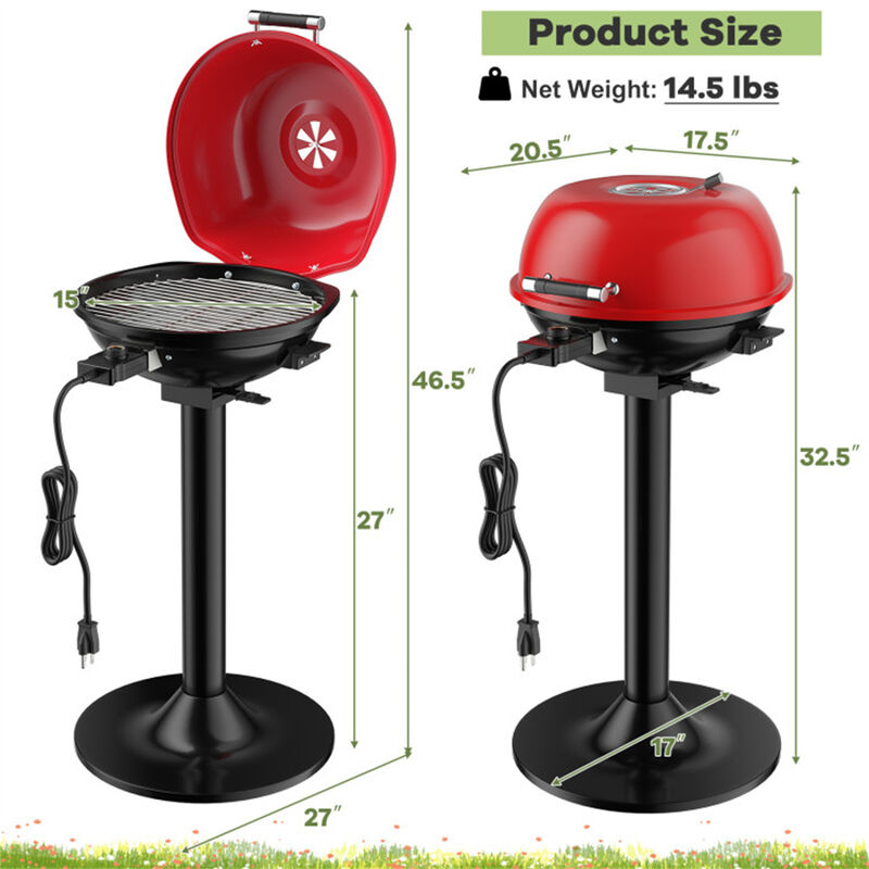 Portable Electric BBQ Grill Compact Outdoor Barbecue for Camping, Picnics, and Tailgating