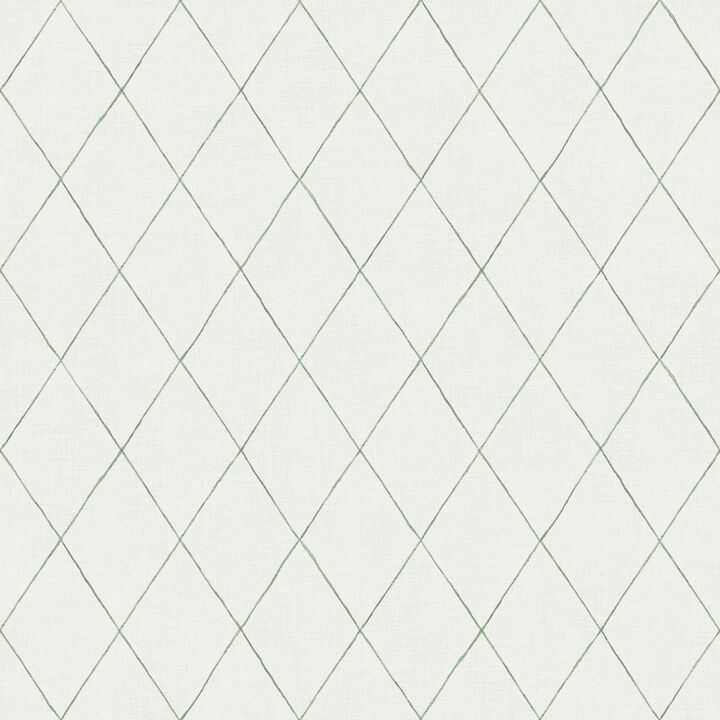 Rhombus Green Geometric Wallpaper