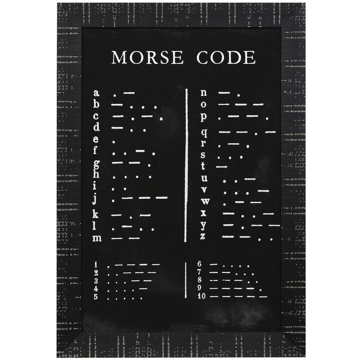 Morse Code Framed Print