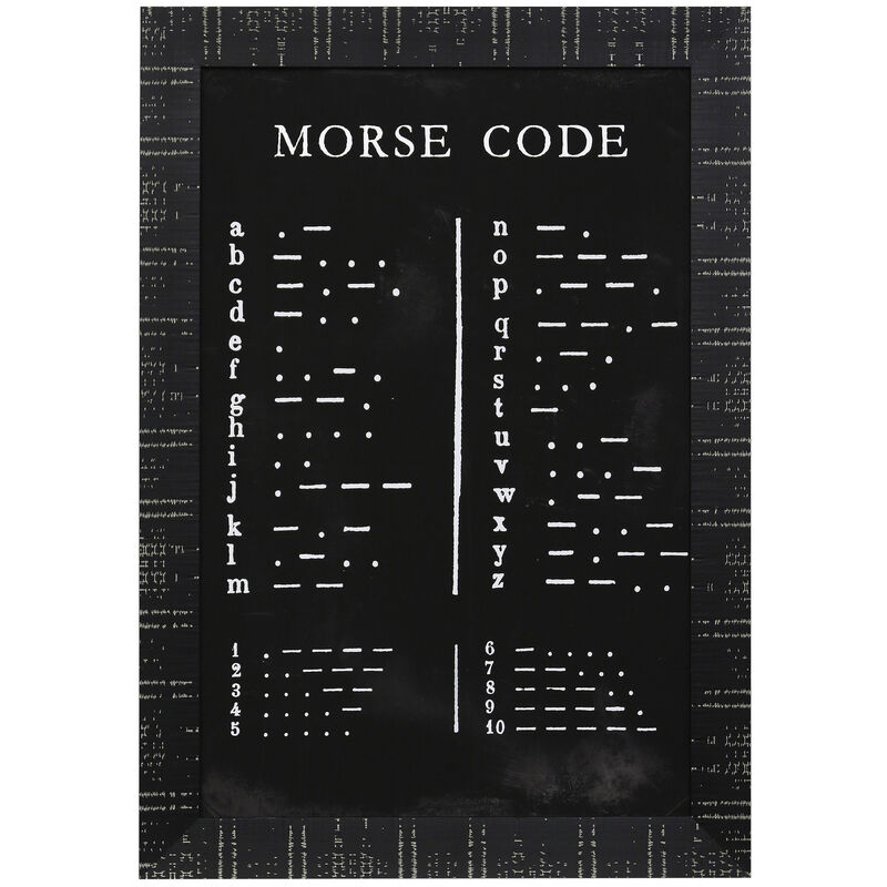 Morse Code Framed Print