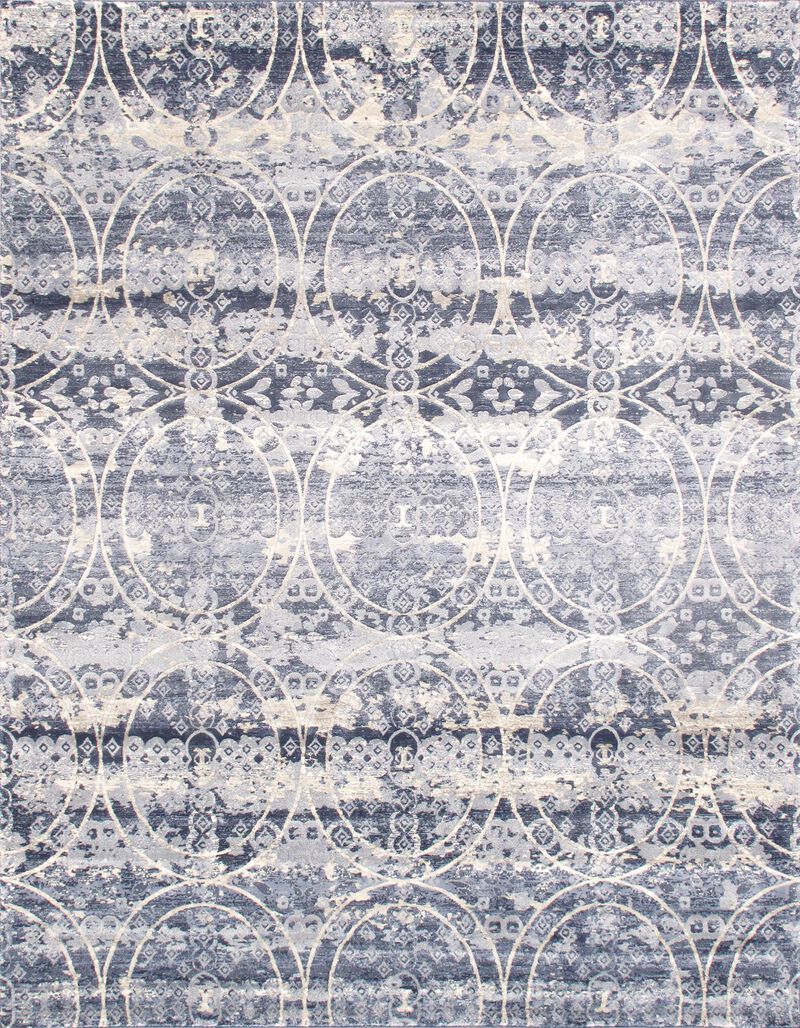 Pasargad Home Turkish Cherish Blue Area Rug- 5' 0'' X  7' 0'' image number 0
