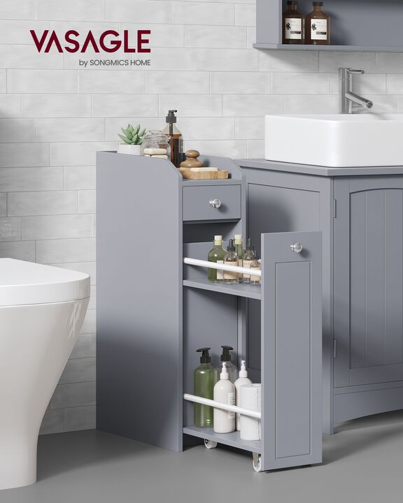 Slim Bathroom Storage Cabinet