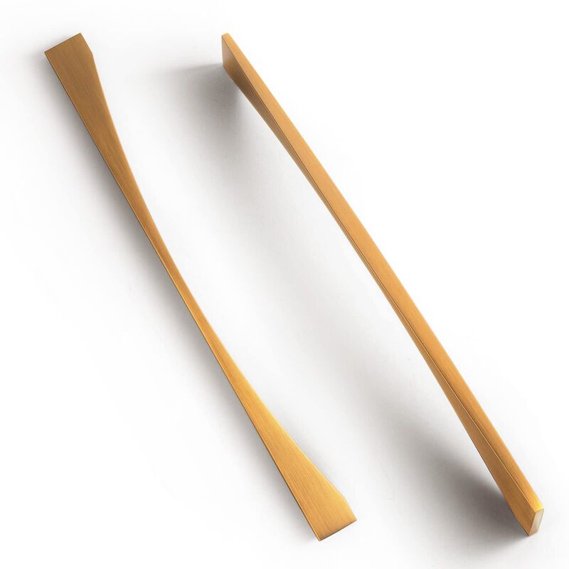 Goo-Ki Brushed Dark Brass Cabinet Pull, 12.6''(320mm) Hole Center Modern Minimalist Cabinet Handle,Zinc Alloy Drawer Handle for