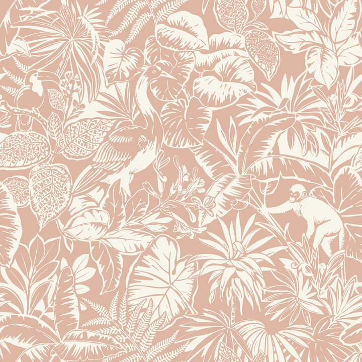Corcovado Coral Jungle Jamboree Wallpaper (Set of 2)