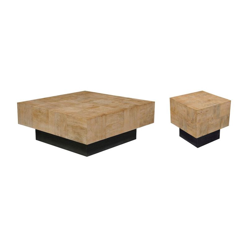 Taran Designs Reed Solid Wood Coffee Table