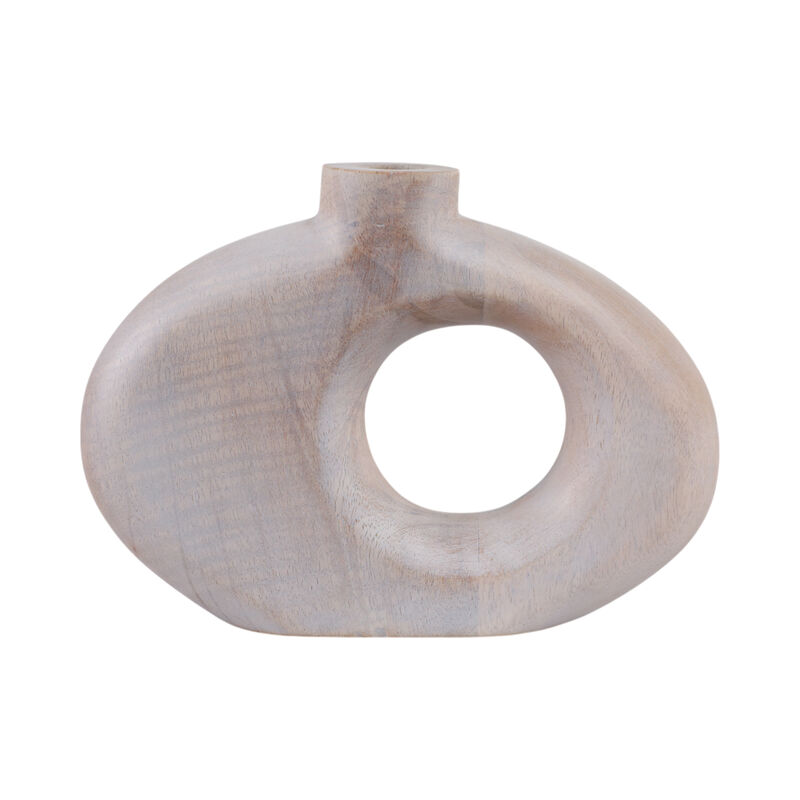 10x7" Cut-out Wood Vase image number 0