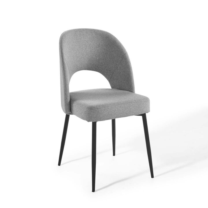Rouse Dining Side Chair Upholstered Fabric Set of 2-Benzara