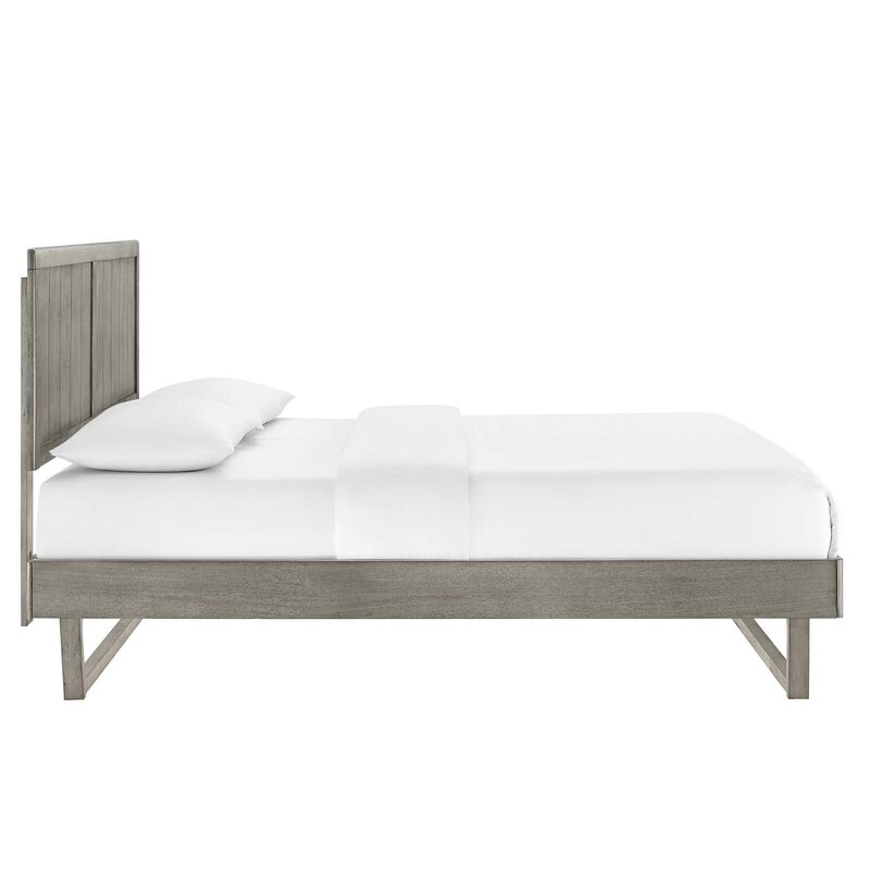 Modway - Alana King Wood Platform Bed With Angular Frame image number 4
