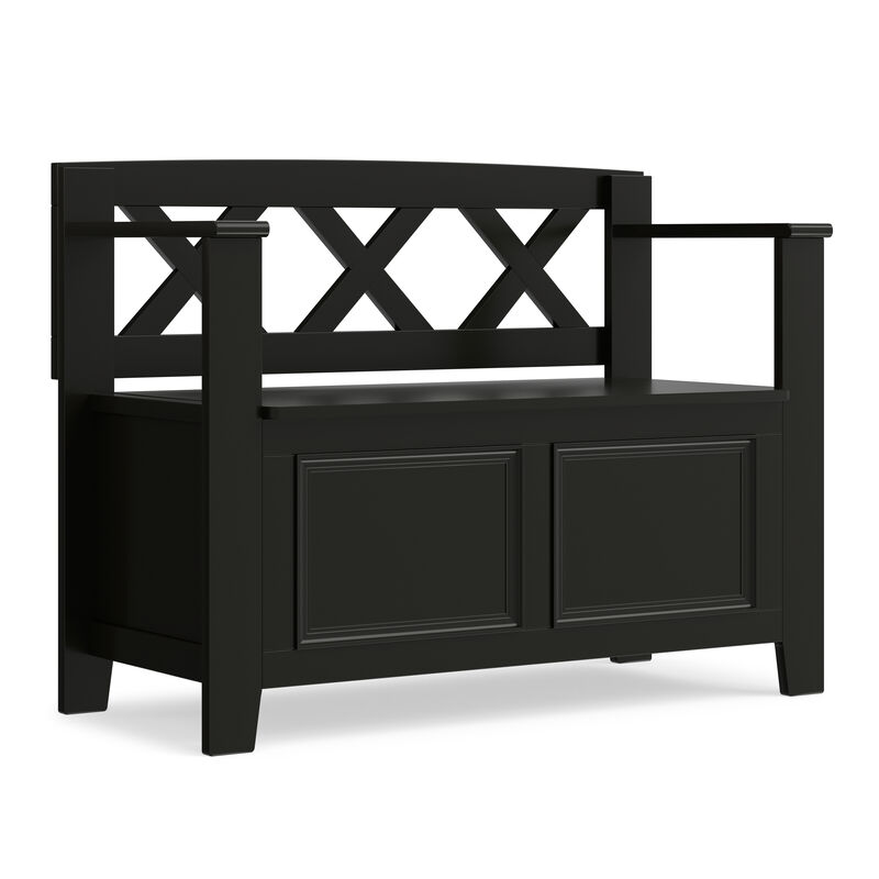 Simpli Home Amherst Small Entryway Storage Bench image number 0