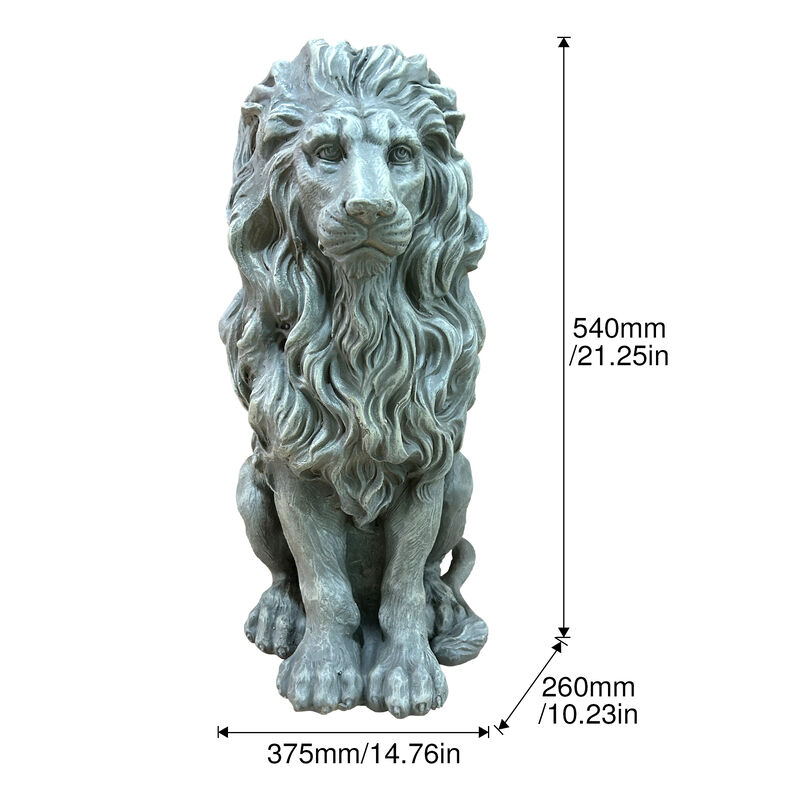 Nirdko  Statue Weatherproof Lion Sculpture image number 6