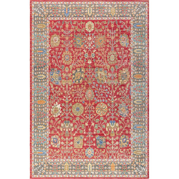 India Flower and Vine Area Rug