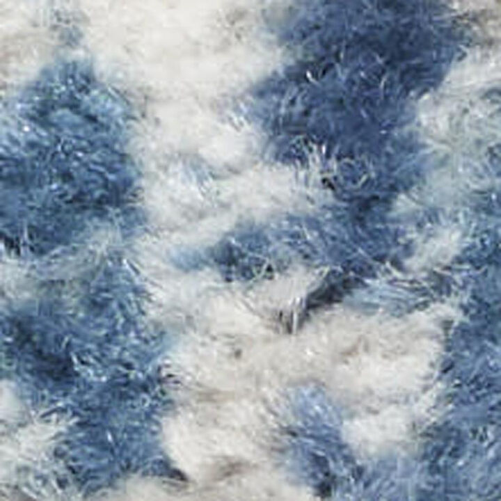 HomeRoots Square Abstract Power Loom Area Rug