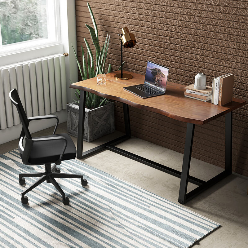 Large Dining Table with Wavy Edge for Elegant and Unique Dining Room Decor